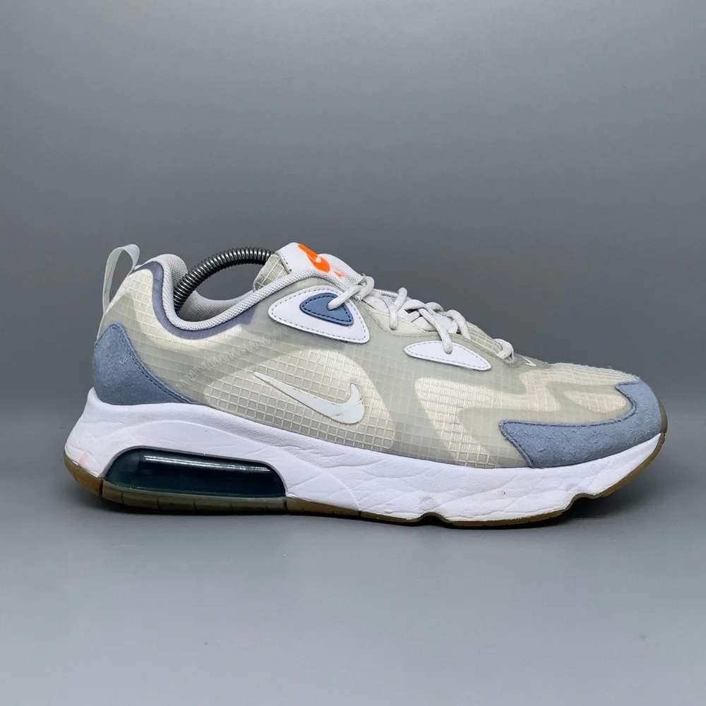 Nike Air Max 200 White Blue‎ Orange Running Shoes CJ0575-100 Men’s Sz 11